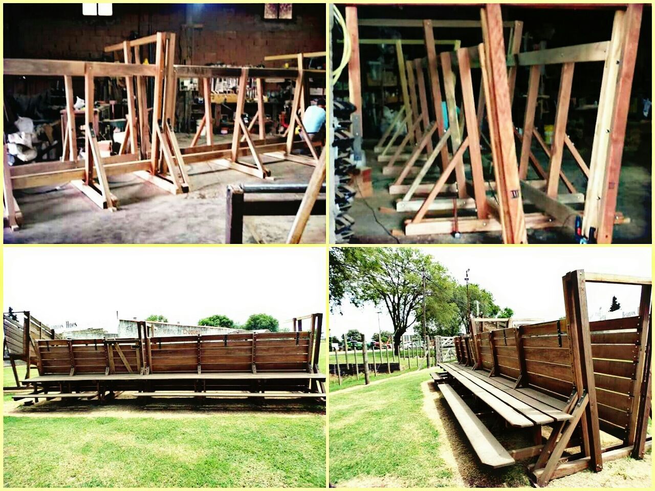 distintos objetos de madera