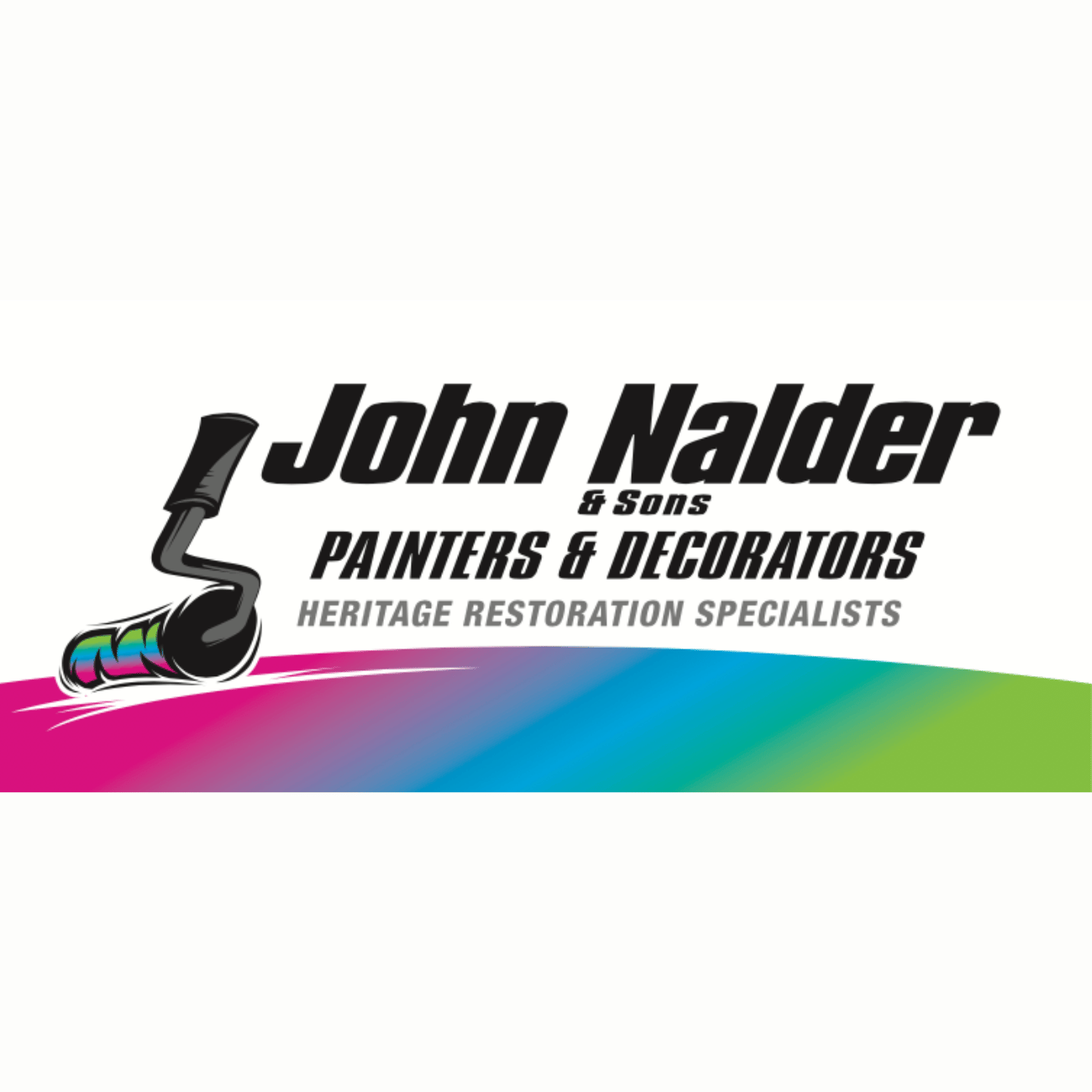 The logo for john nalder painters and decorators heritage restoration specialists