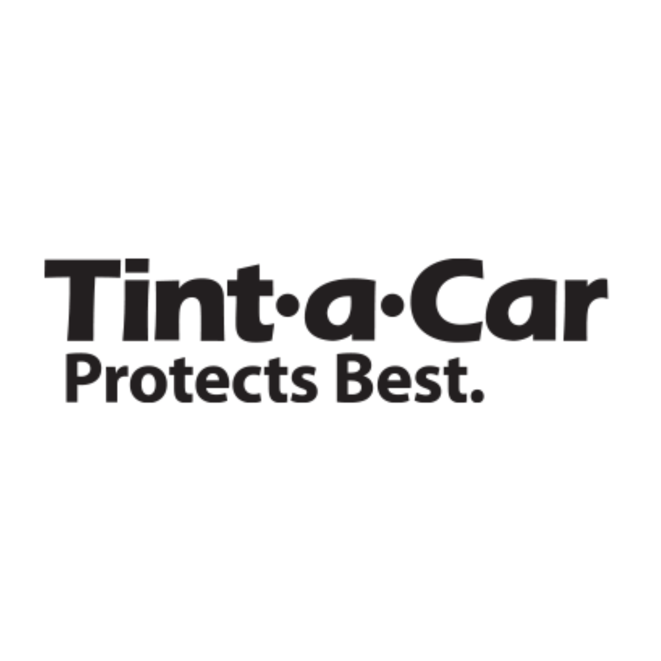 The logo for tint a car protects best.