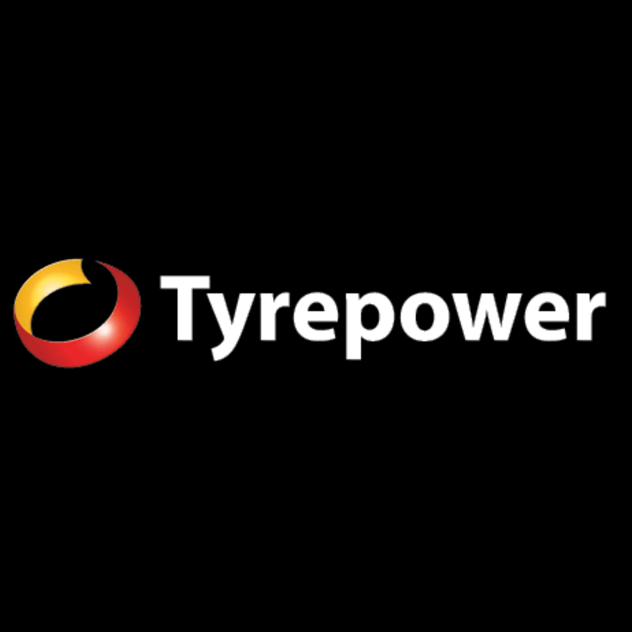 The logo for tyrepower is on a black background.