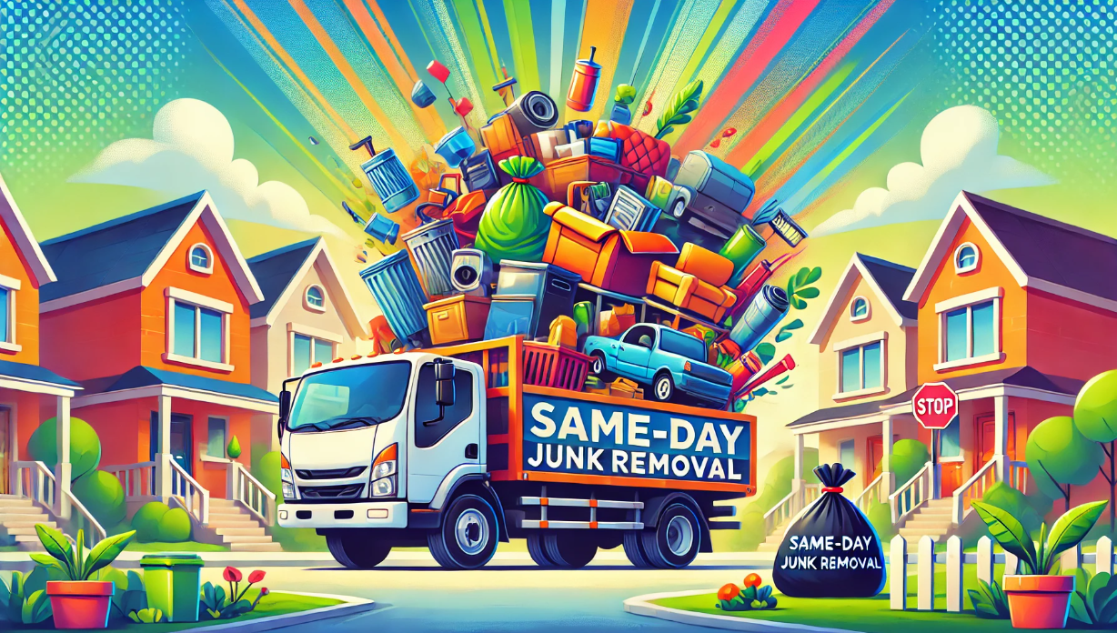 Same-day junk removal