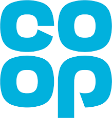 A blue logo with the letters c and p on a white background.