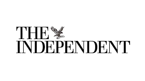 The logo for the independent newspaper with an eagle on it.