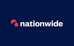 Nationwide mortgage lender The nationwide logo is on a blue background.