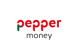 A pepper money logo on a white background