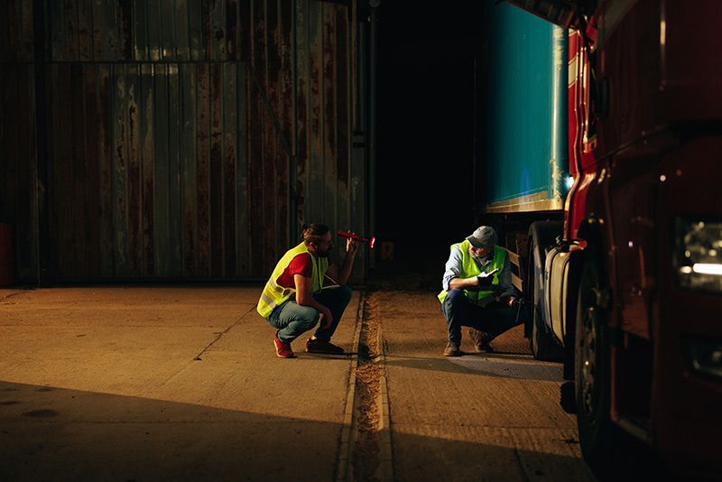 Truck Driver Daily Checking the Semi-Truck Trailer | Yatala, Qld | Southside Fleet Maintenance