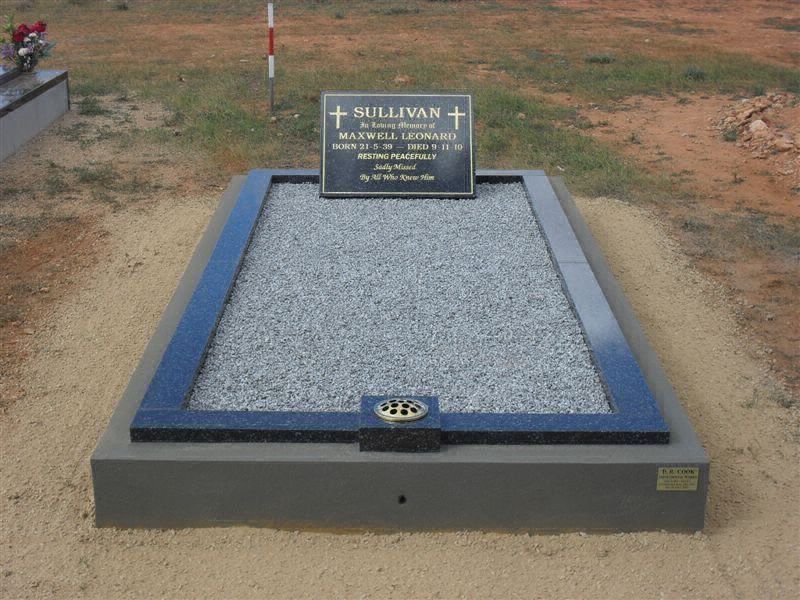 View of a grave after maintenance work