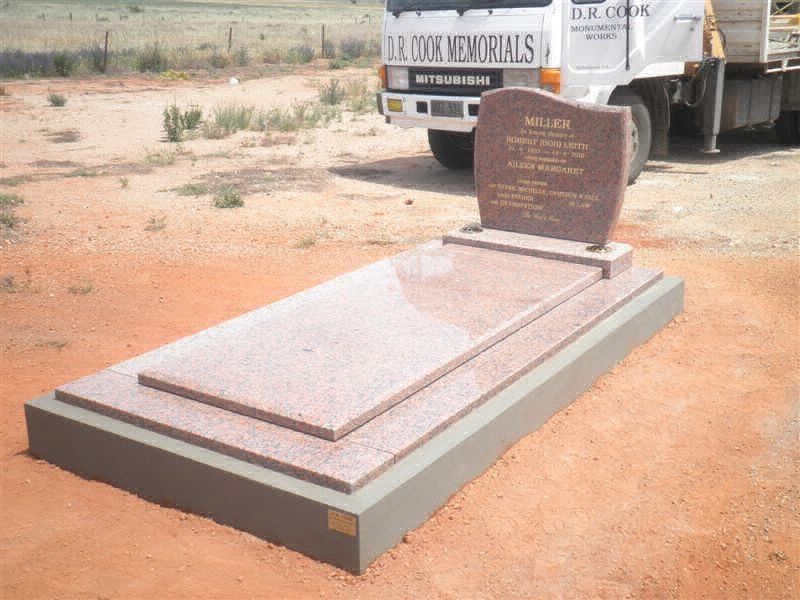 View of a grave after maintenance work