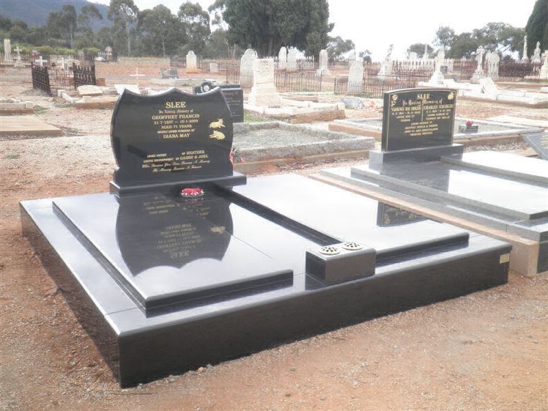 View of a grave after maintenance work
