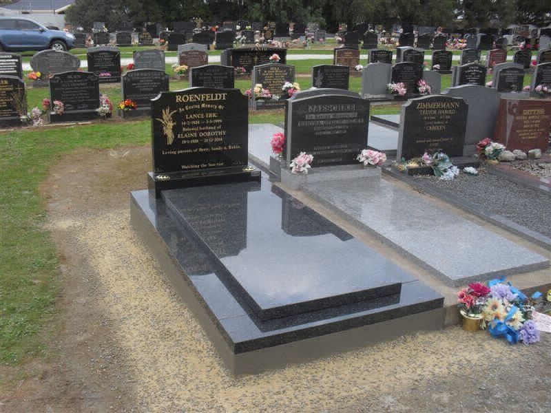 View of a grave after maintenance work