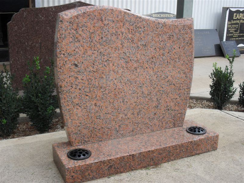 View of a grave after repair work