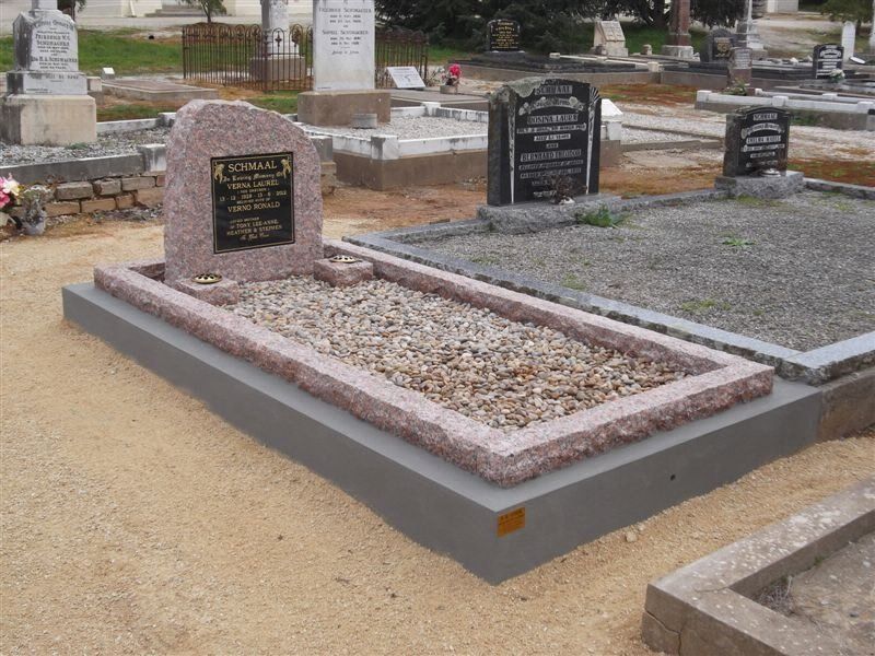 View of a grave after repair work