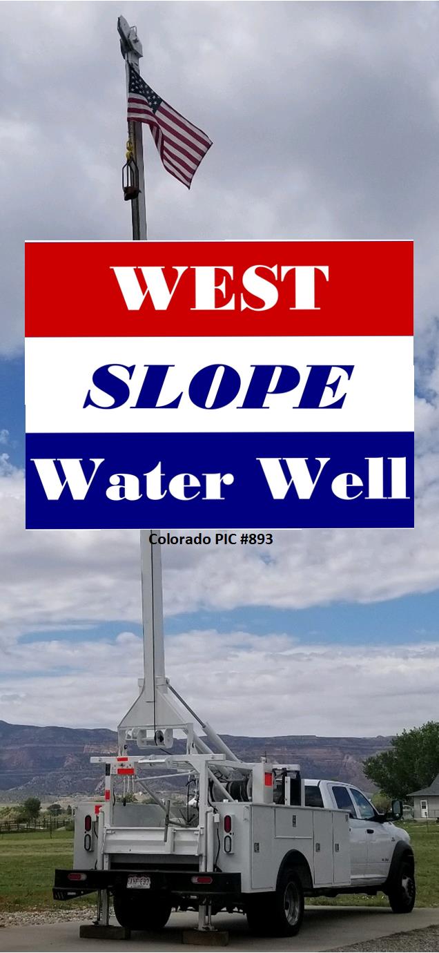 Water well installation — West Colorado — West Slope Water Well