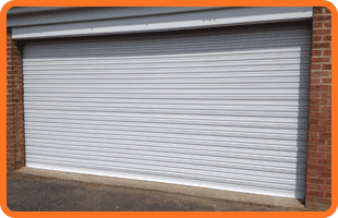 Steel shutters for a commercial building
