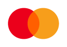 A red and orange circle on a white background.