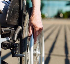 Endres Law Firm — Aged Strong Lady Rolling The Wheelchair in Renton, WA