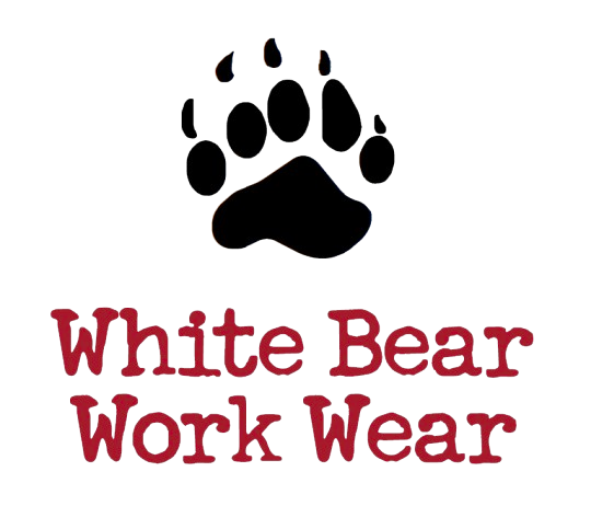 Black bear paw print above text 