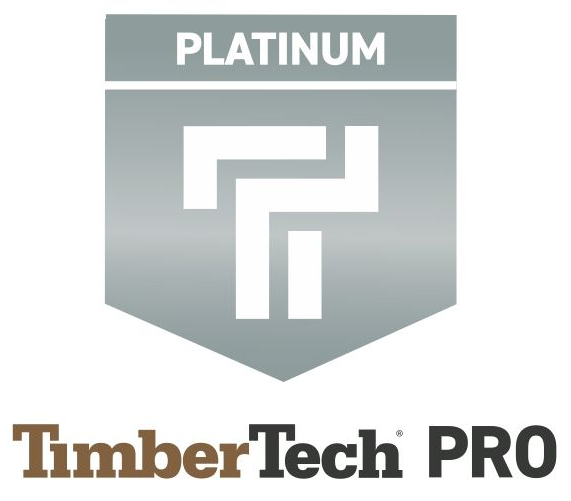 TimberTech Gold Pro logo with a gold shield and white stylized