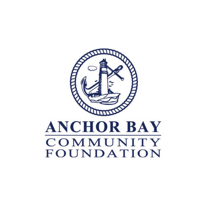 A logo of the anchor bay community foundation.