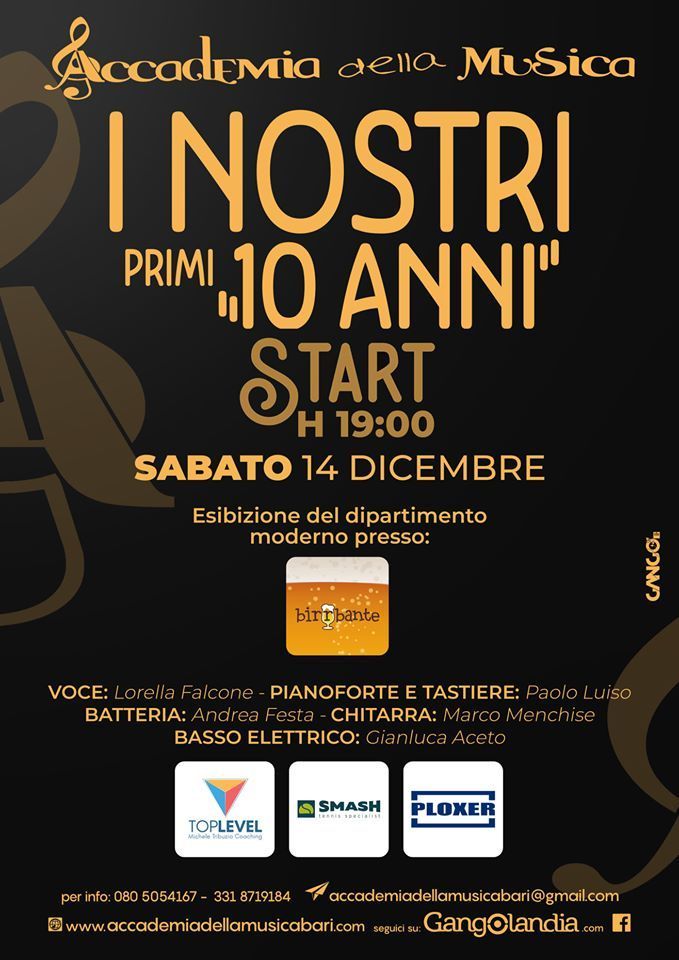 Manifesto per i 10 anni dell'