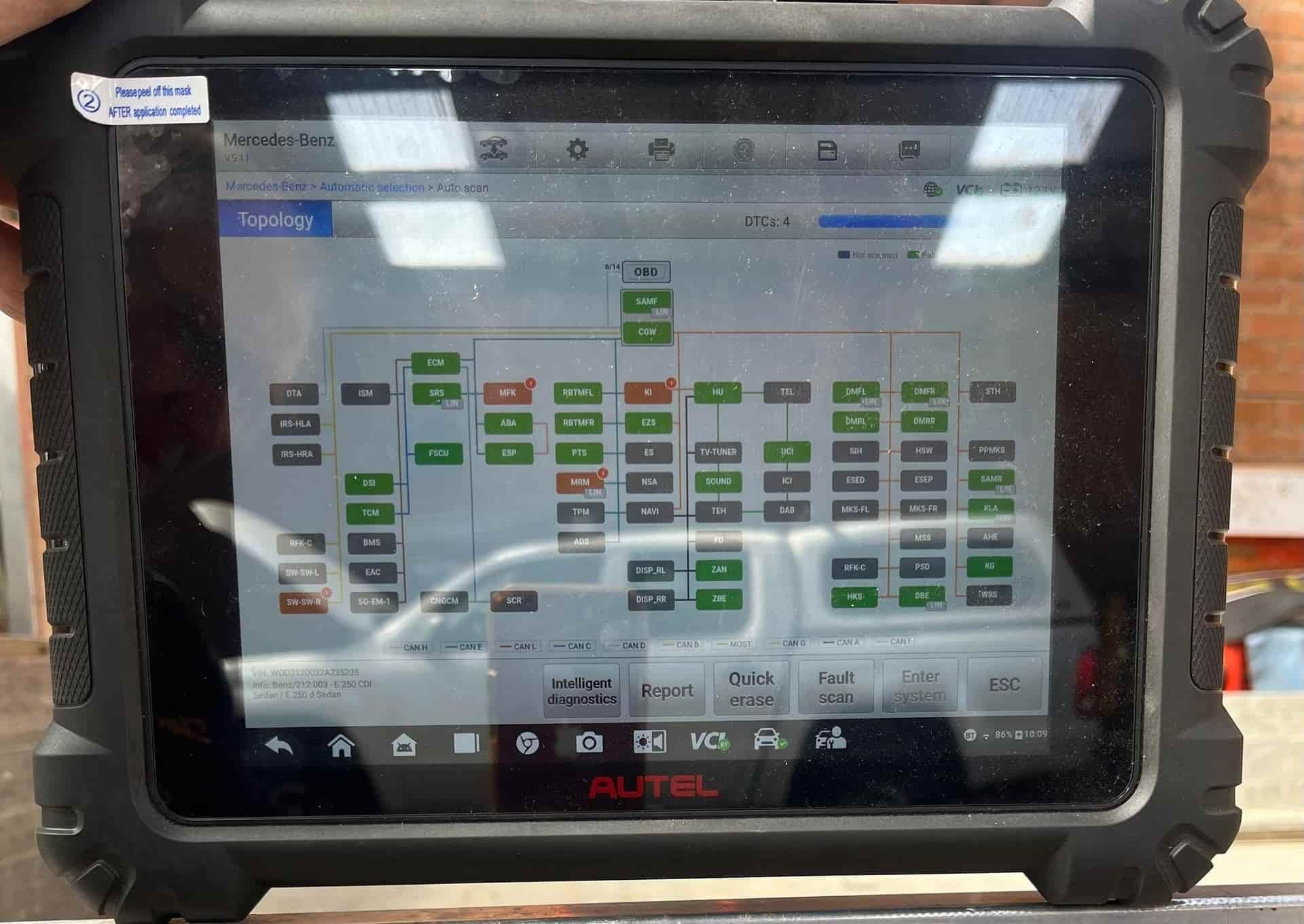 A Handheld Automotive Diagnostic Tool Displays a Wiring Diagram on Its Screen — Burcher EFI & Service Centre in Orange, NSW