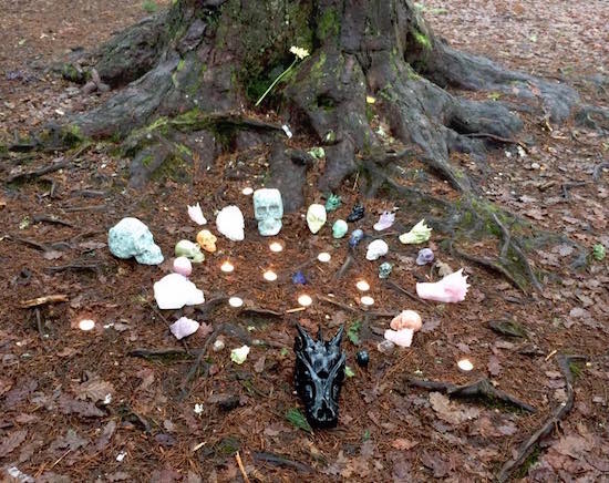 Earth healing grid with dragons