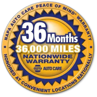36 Months/36K Miles NAPA Warranty | Superior Auto Service