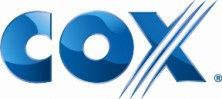Cox logo: Blue letters 