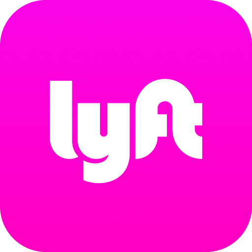 Lyft logo: white text 