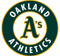 Oakland Athletics logo: Green circle with white text 