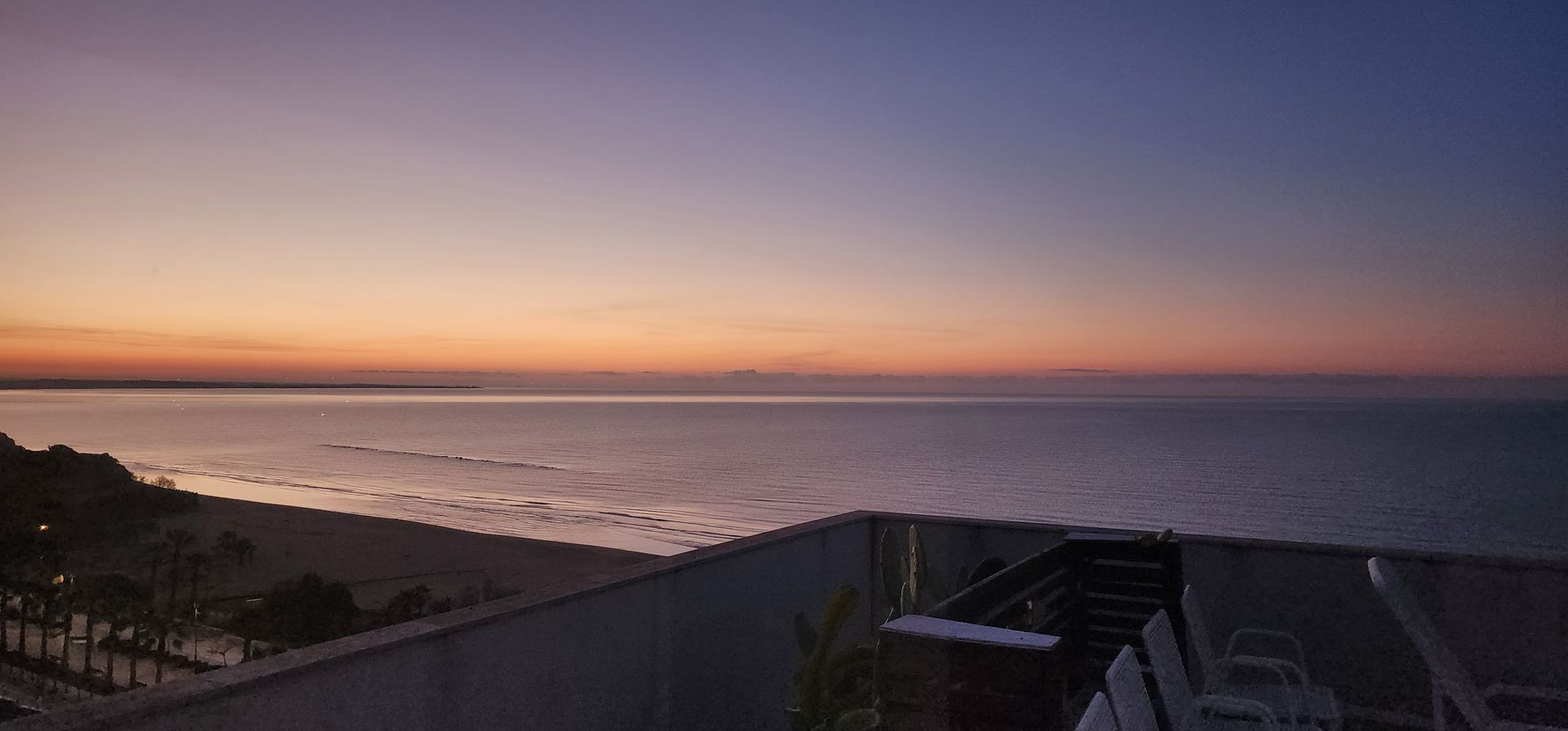 pre-dawn from the beach cottage in the sky