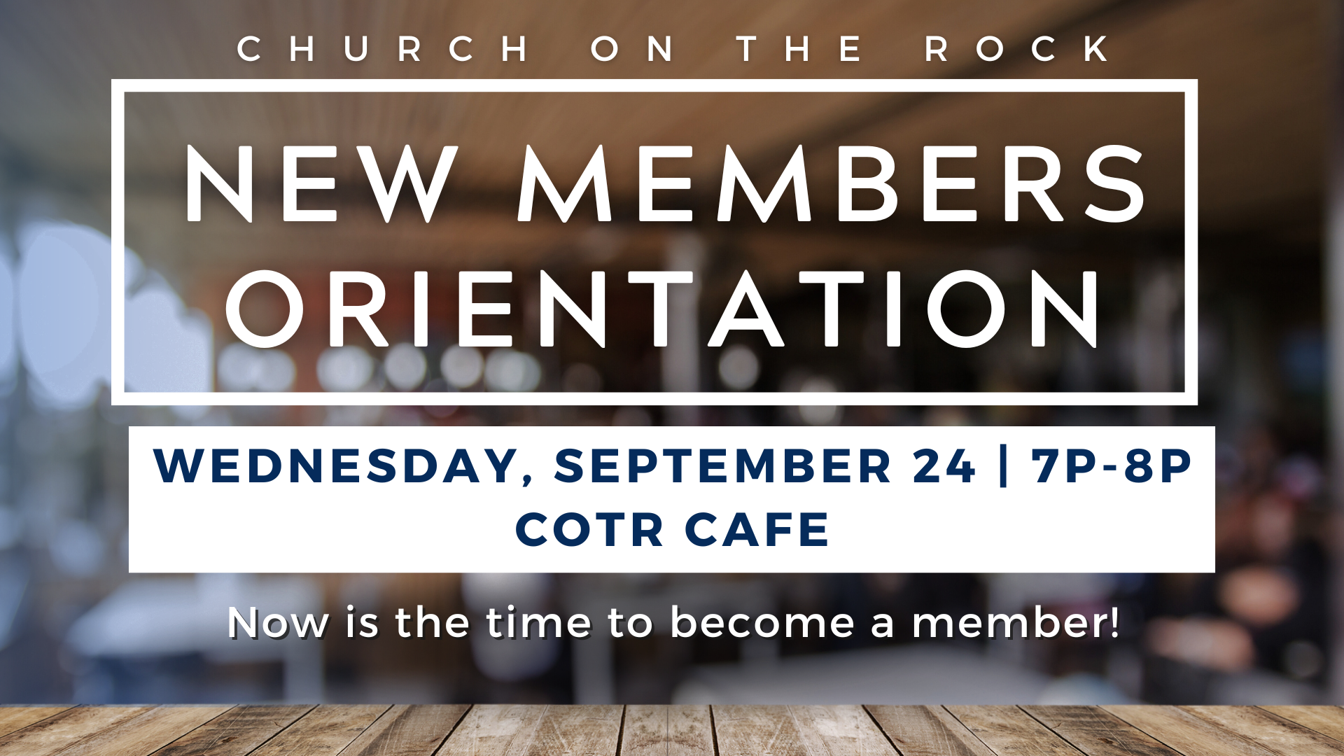 COTR NEW MEMBERS ORIENTATION