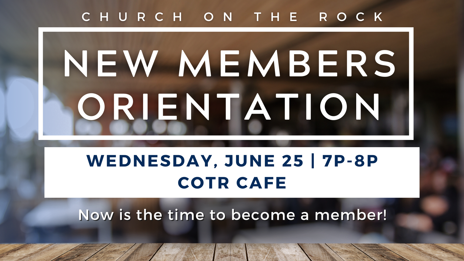 COTR NEW MEMBERS ORIENTATION