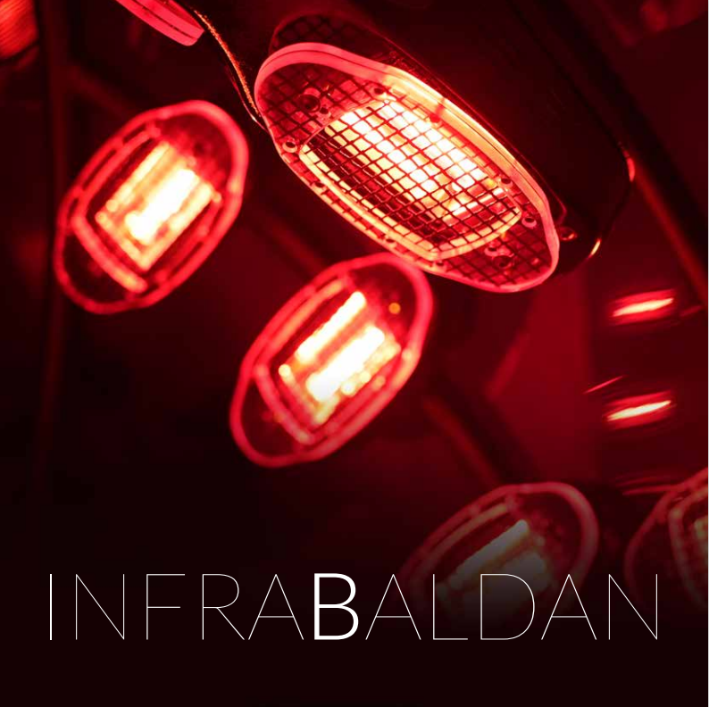 La parola infrabaldan che è su sfondo rosso