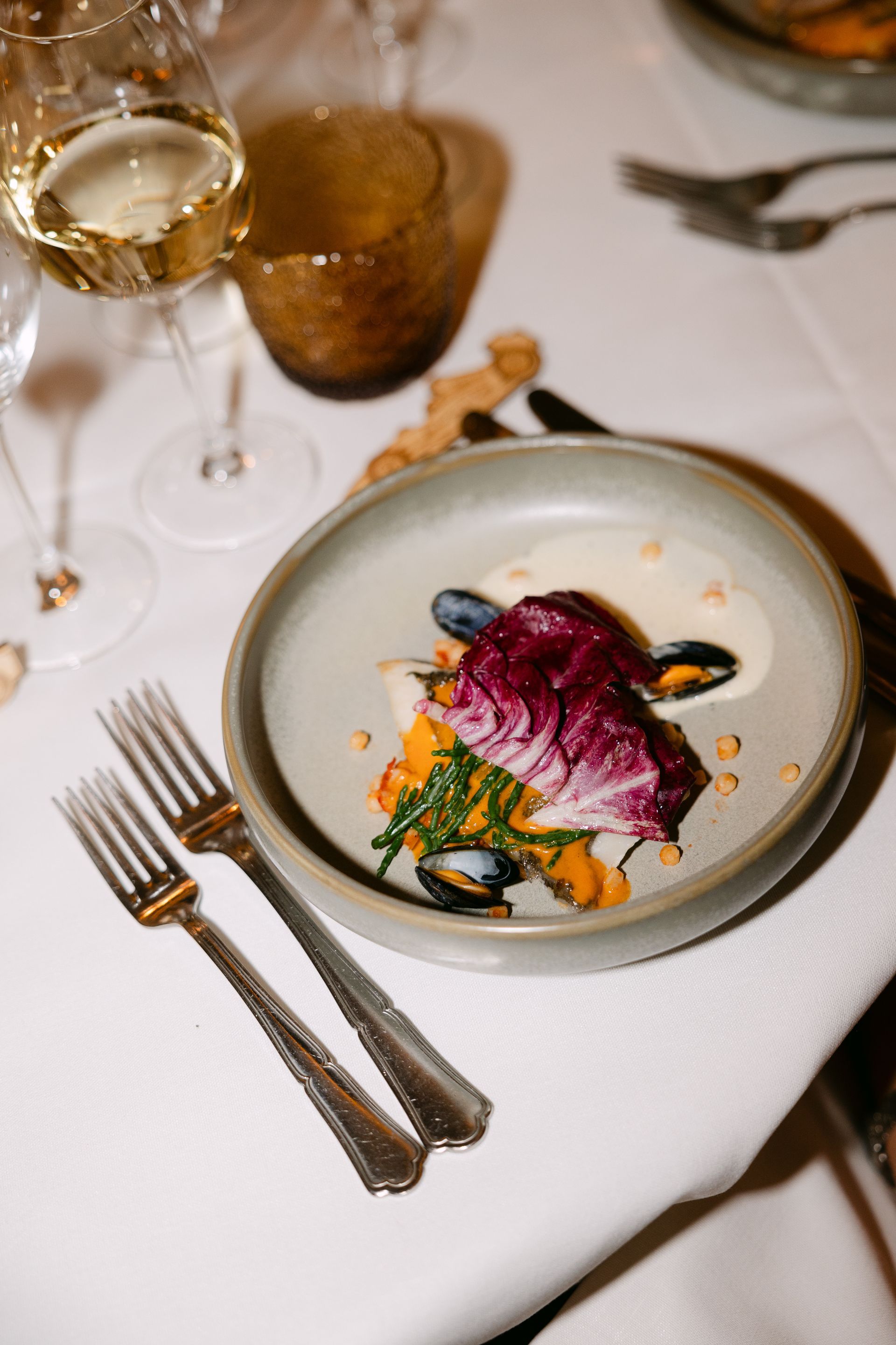 Een van onze hapjes die we serveren tijdens een walking dinner of receptie.