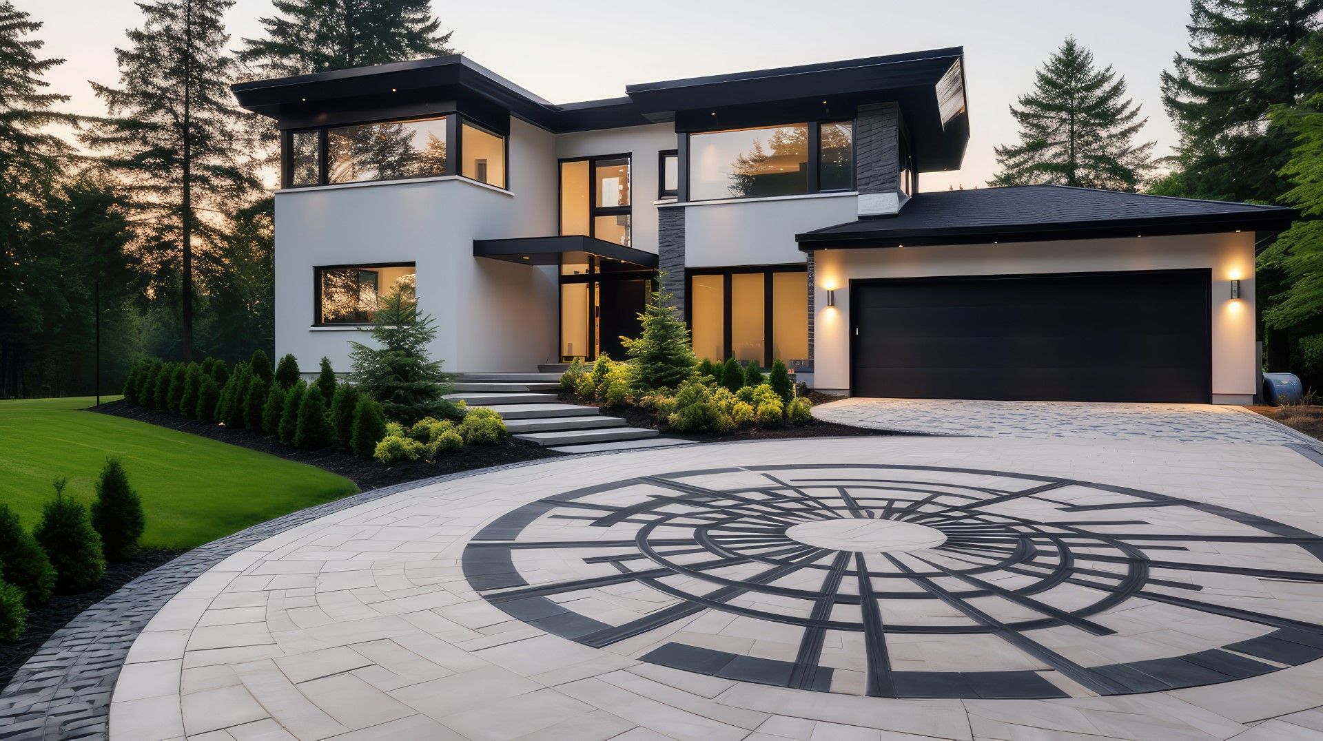 Stamped and decorative concrete driveway Oceanside CA