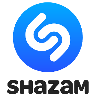 Shazam logo: White 