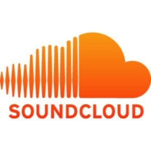 SoundCloud logo: orange cloud with sound wave on the left, and 