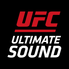 UFC Ultimate Sound logo on black background, with red 
