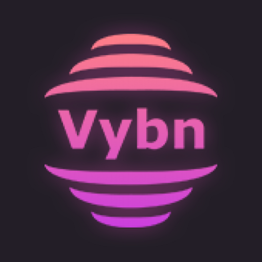 Logo of Vybn, featuring the word 