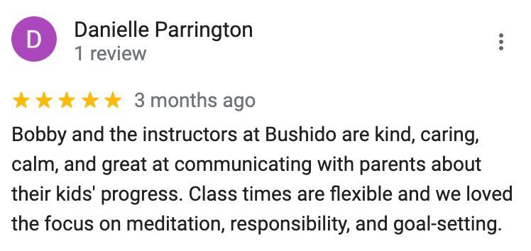 A review of danielle parrington and the instructors at bushido