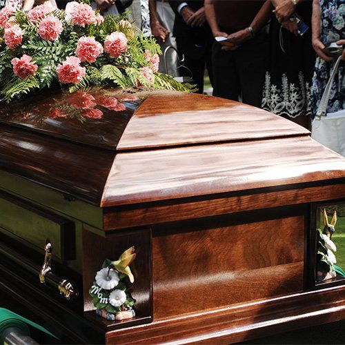 Coffin at a Funeral Service — Fairmont, WV — Pevler Law