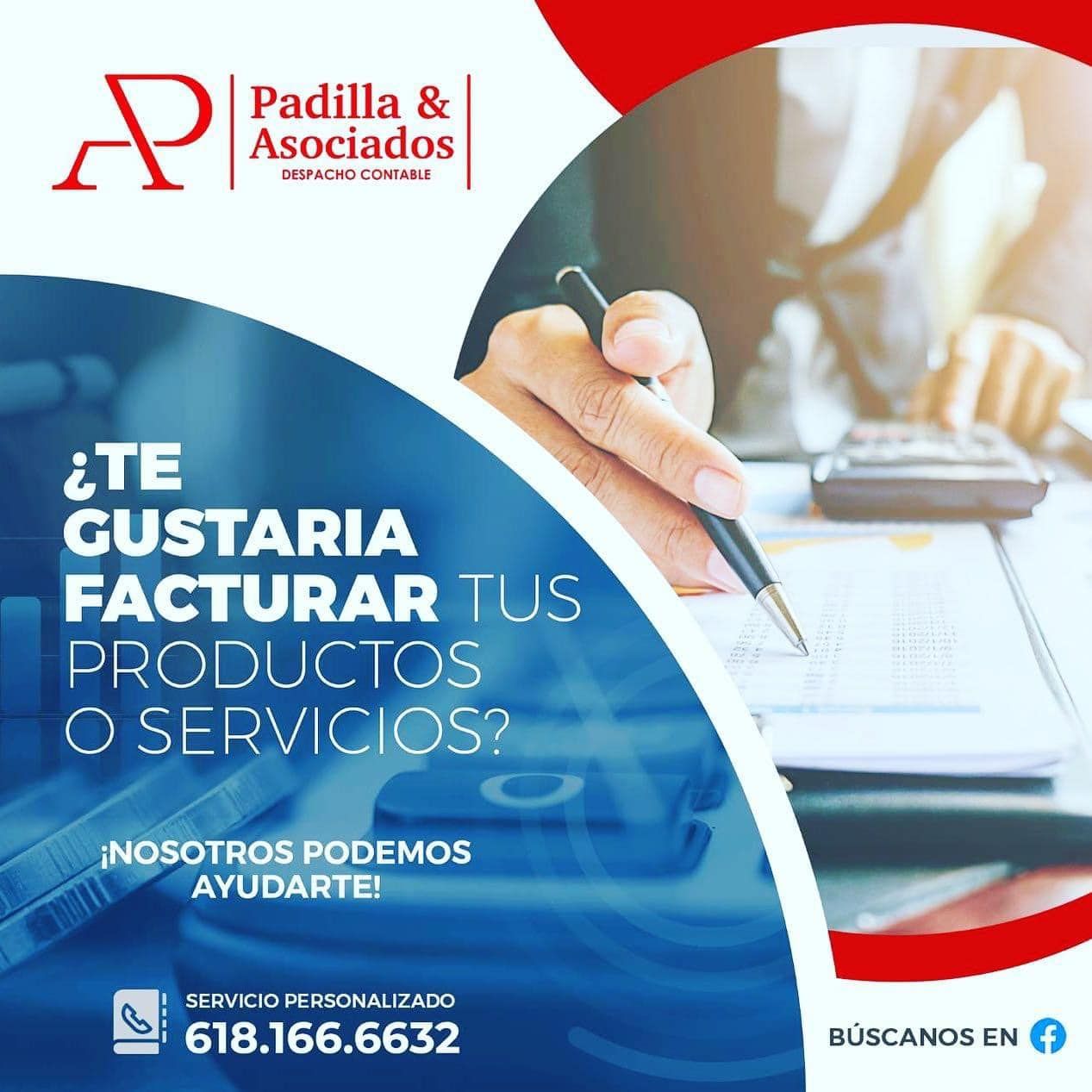 Anuncio de servicios legales de Padilla & Asociados. El texto pregunta: 