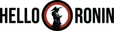 A logo for a company called hello ronin