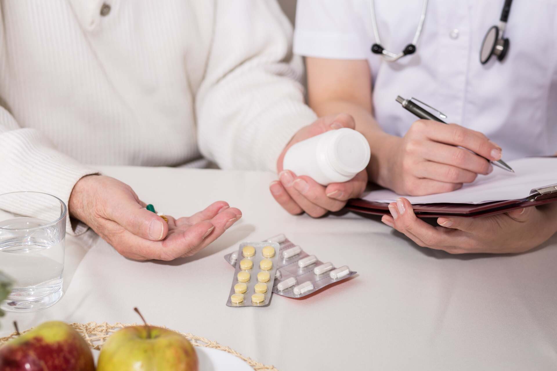 Anziani presso la casa di cura