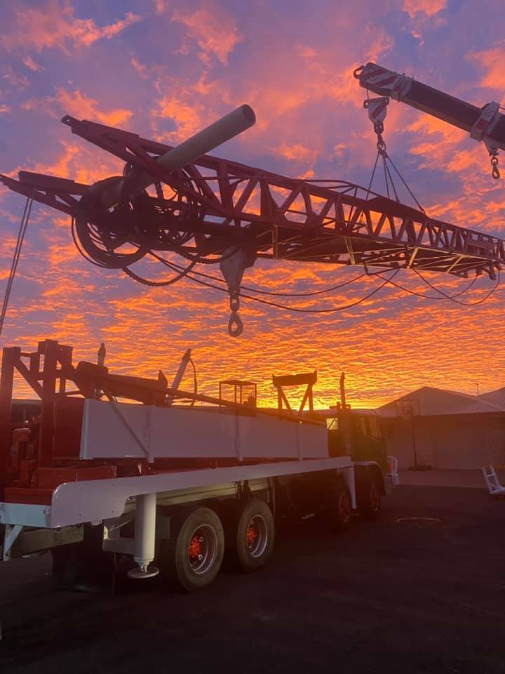 Crane And Truck — Drilling in Gatton, QLD