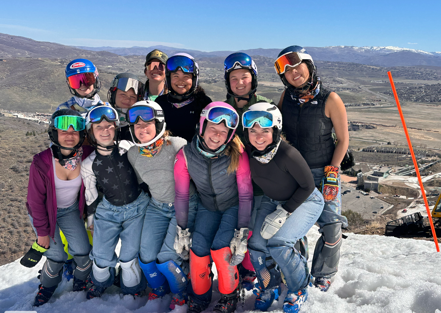FIS women's team wrapping up the final day on Eccles Mt.