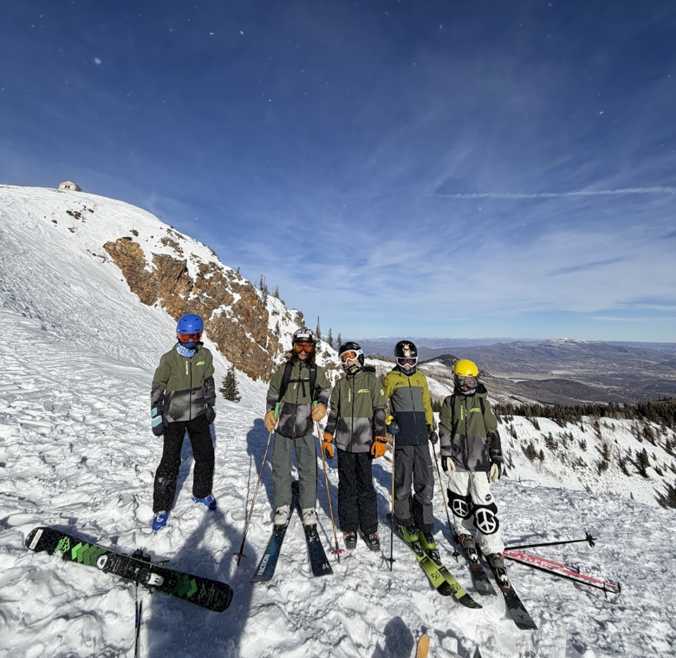 FAS athletes after a hike to the top of Jupiter Peak