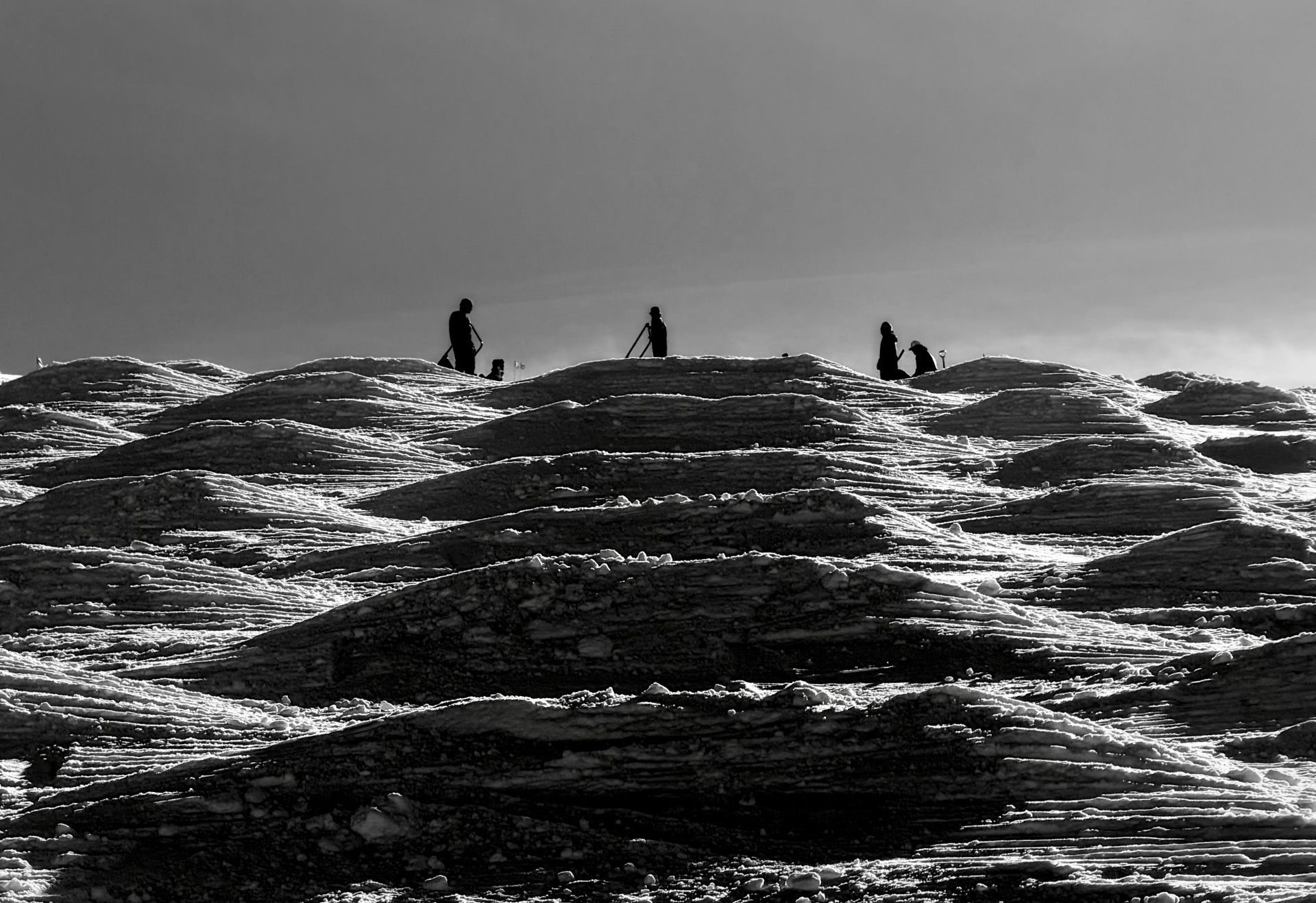 mogul course build at UOP before the IMF regional competition