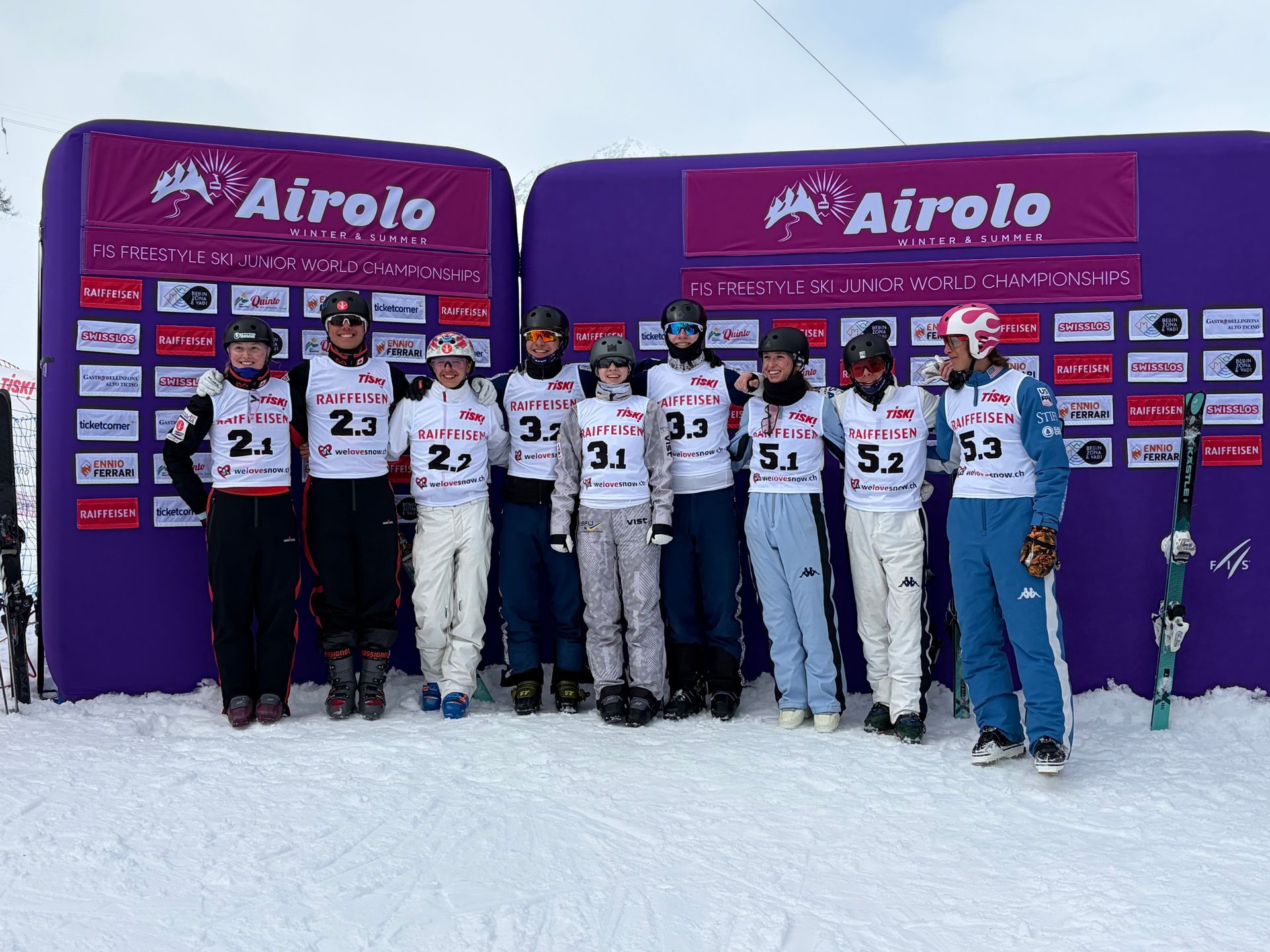 Aerial team at Jr. worlds